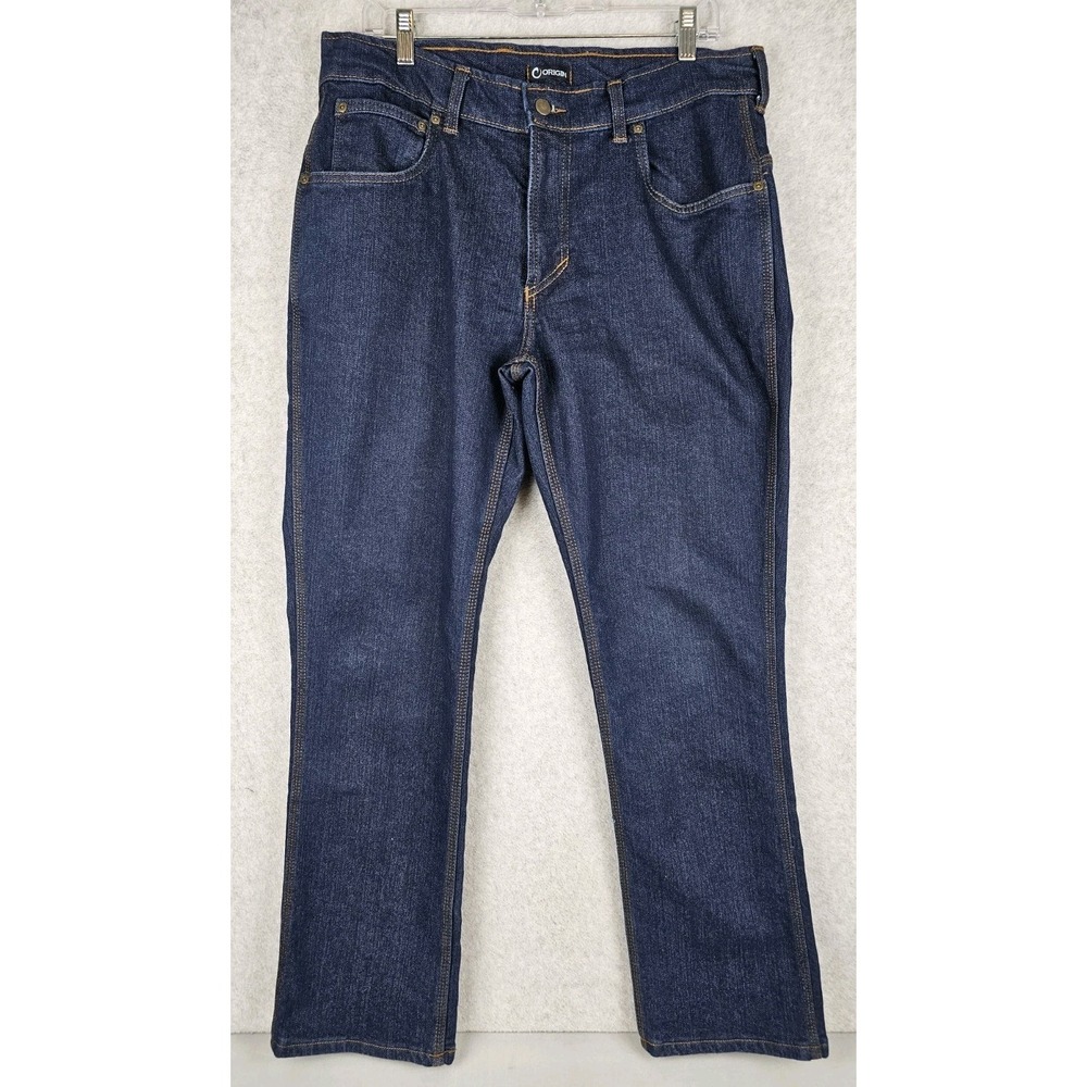 Origin Maine Factory Work Maverick Straight Mens Denim Jeans 34x32 USA Made